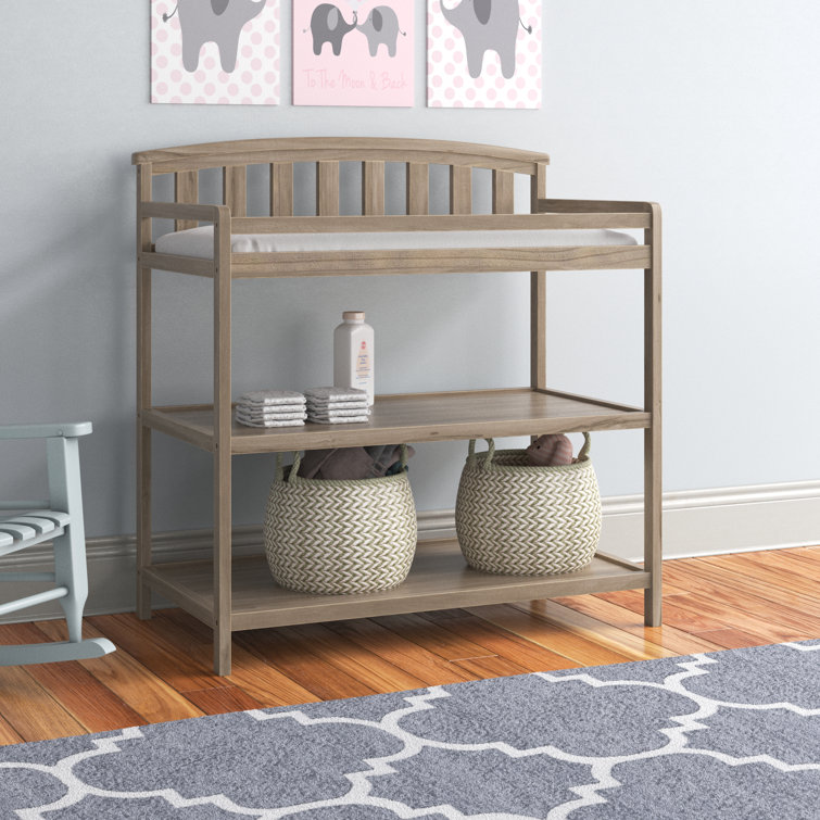 Child Craft Curve Top Changing Table with Pad & Reviews Wayfair